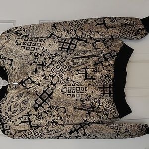 S.L.B. Silk Vintage Floral  Bomber Jacket!